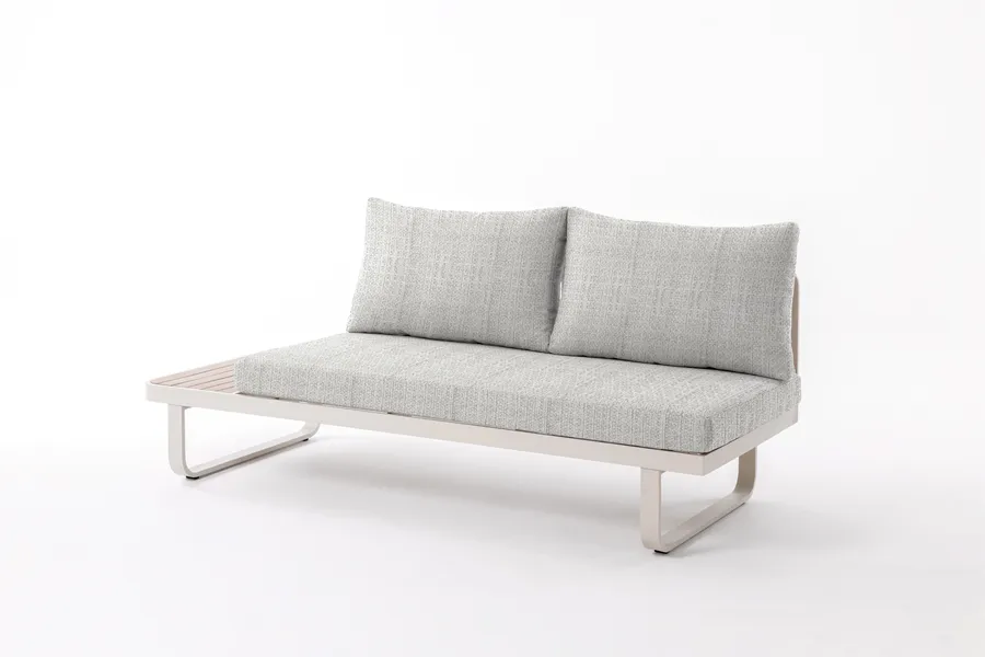 PAXOS 2 SEATER SOFA WITH RIGHT END TABLE